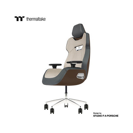 Thermaltake ARGENT E700 Mocha Mousse & Slate Gray Crayon Real Leather Chair