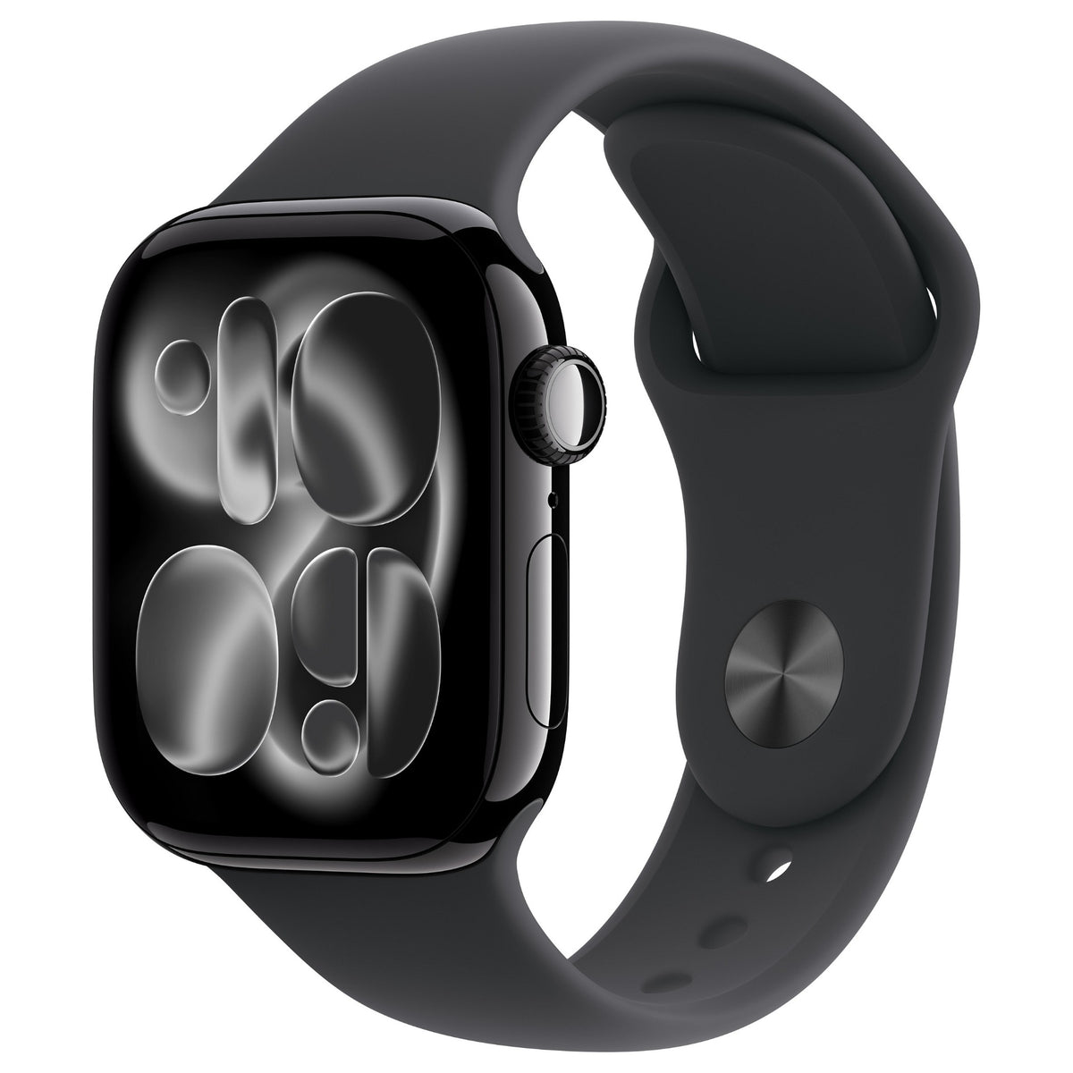 Apple Watch S11 Aluminium 42mm Diamantschwarz (Sportarmband schwarz) S/M