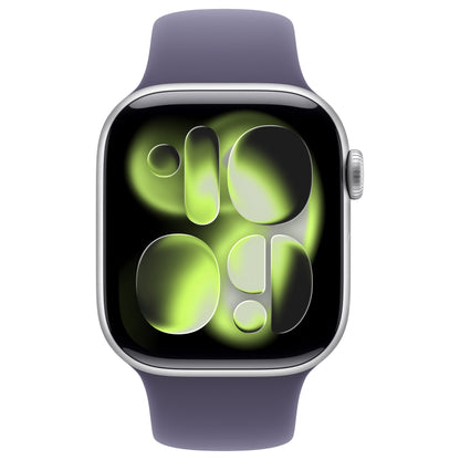 Apple Watch S11 Aluminium 42mm Silber (Sportarmband nebelviolett) M/L