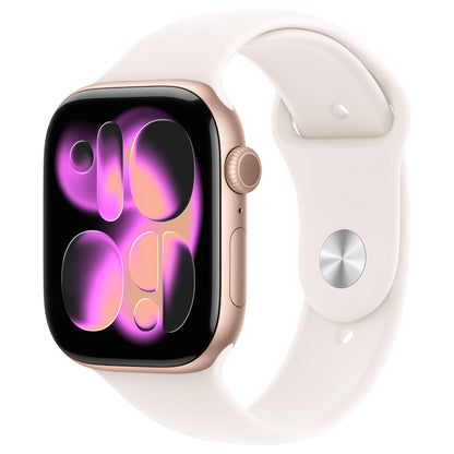 Apple Watch S11 Aluminium 46mm Rosegold (Sportarmband blassrosa) S/M