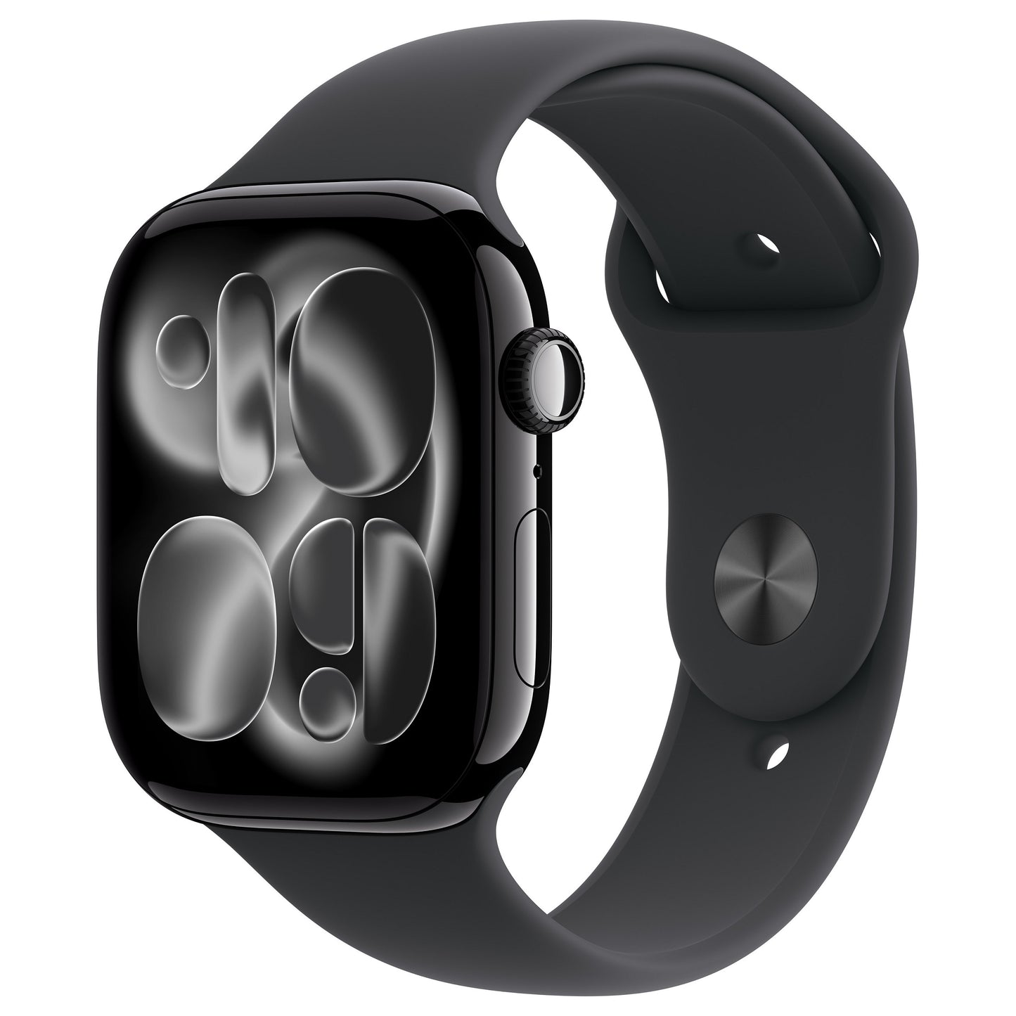 Apple Watch S11 Aluminium 46mm Diamantschwarz (Sportarmband schwarz) M/L