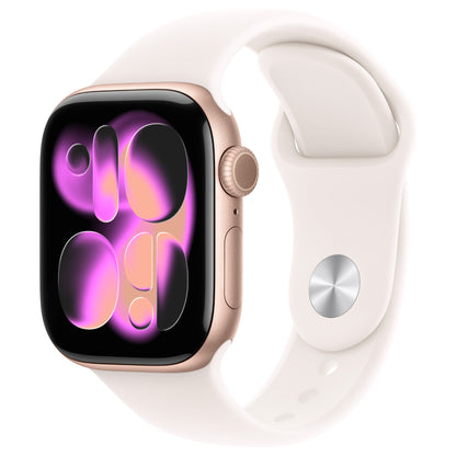 Apple Watch S11 Aluminium Cellular 42mm Rosegold (Sportarmband blassrosa) S/M