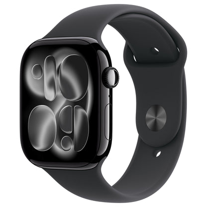 Apple Watch S11 Aluminium Cellular 46mm Diamantschwarz (Sportarmband schwarz) S/M