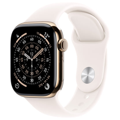 Apple Watch S11 Titan Gold Cellular 42mm (Sportarmband blassrosa) S/M