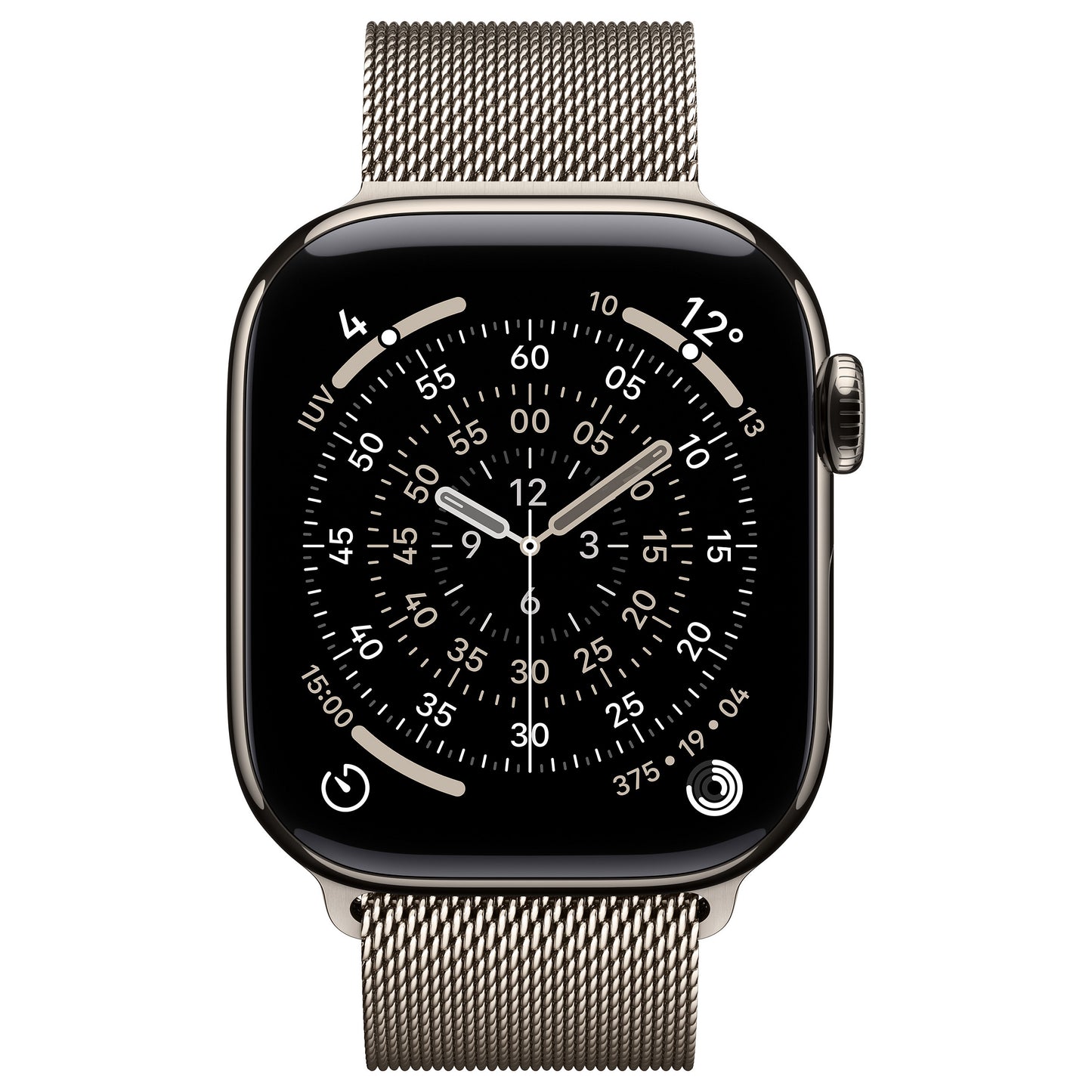 Apple Watch S11 Titan Natur Cellular 42mm (Milanaise Armband natur)