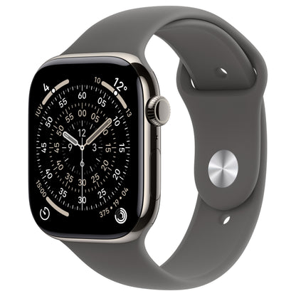 Apple Watch S11 Titan Natur Cellular 46mm (Sportarmband steingrau) M/L