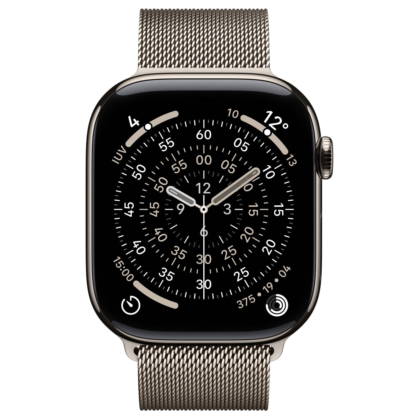 Apple Watch S11 Titan Natur Cellular 46mm (Milanaise Armband natur) M/L