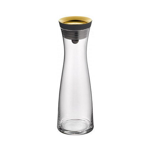 WMF 0617706590 Basic Wasserkaraffe aus Glas, 1 Liter, gold