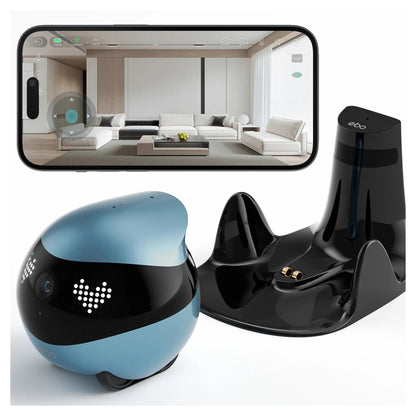 ENABOT EBO Air 2 Haustierroboter 2K Kamera Nachtsicht WLAN App Blau