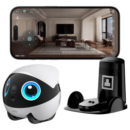 ENABOT EBO Air 2 Plus 3K Kamera Nachtsicht WLAN App Tierroboter Wei