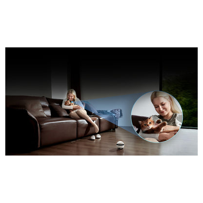 ENABOT EBO Air 2 Plus 3K Kamera Nachtsicht WLAN App Tierroboter Wei