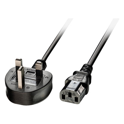 LINDY IEC-Netzkabel UK IEC-320 C13 5A 3 Pin 2m