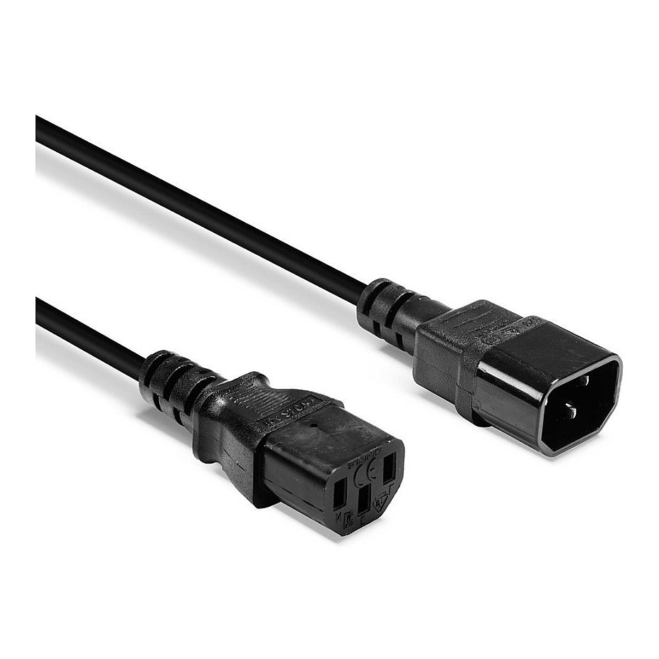 LINDY IEC-Netzkabel C14 an IEC C13 1m