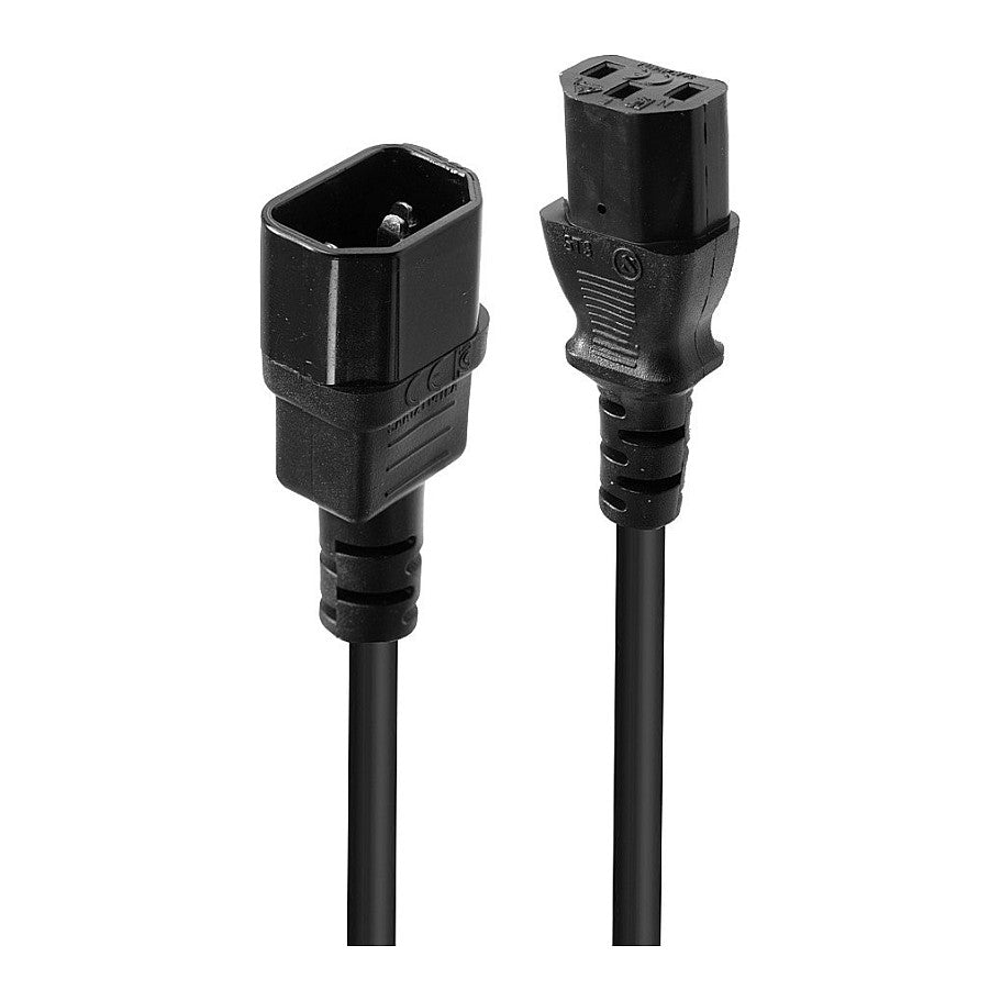 LINDY 0.5m IEC C14 an IEC C13 Netzkabel