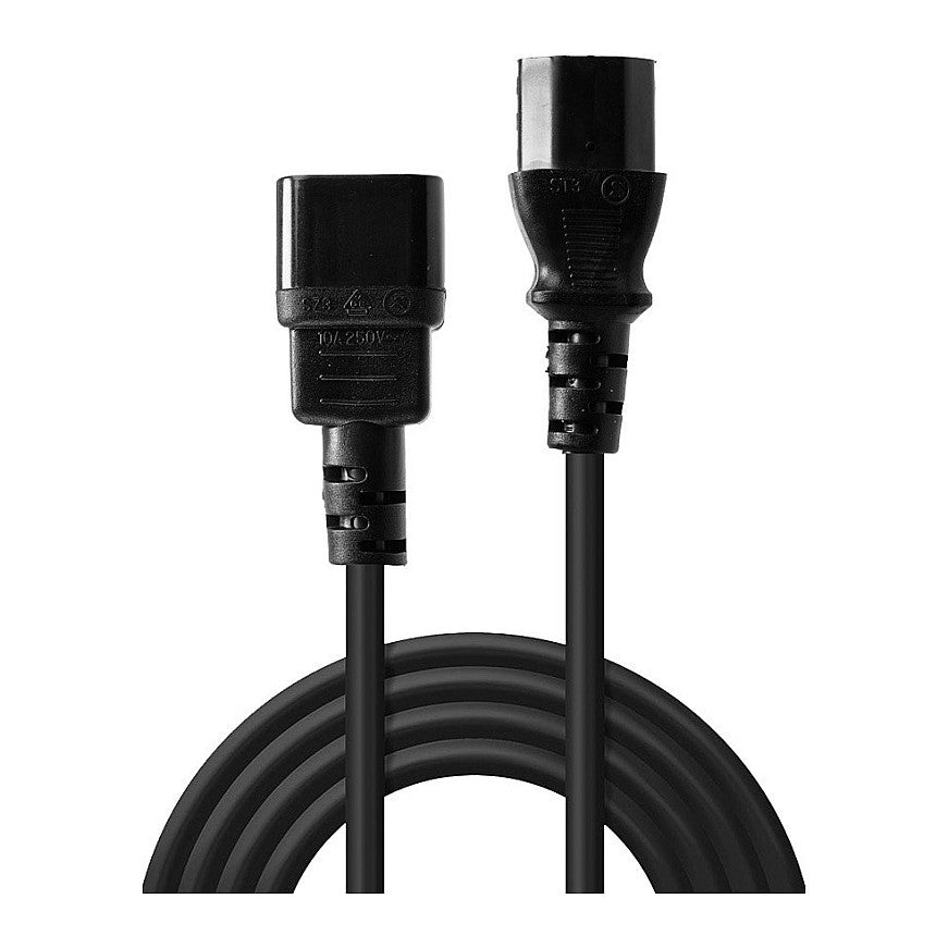 LINDY 0.5m IEC C14 an IEC C13 Netzkabel