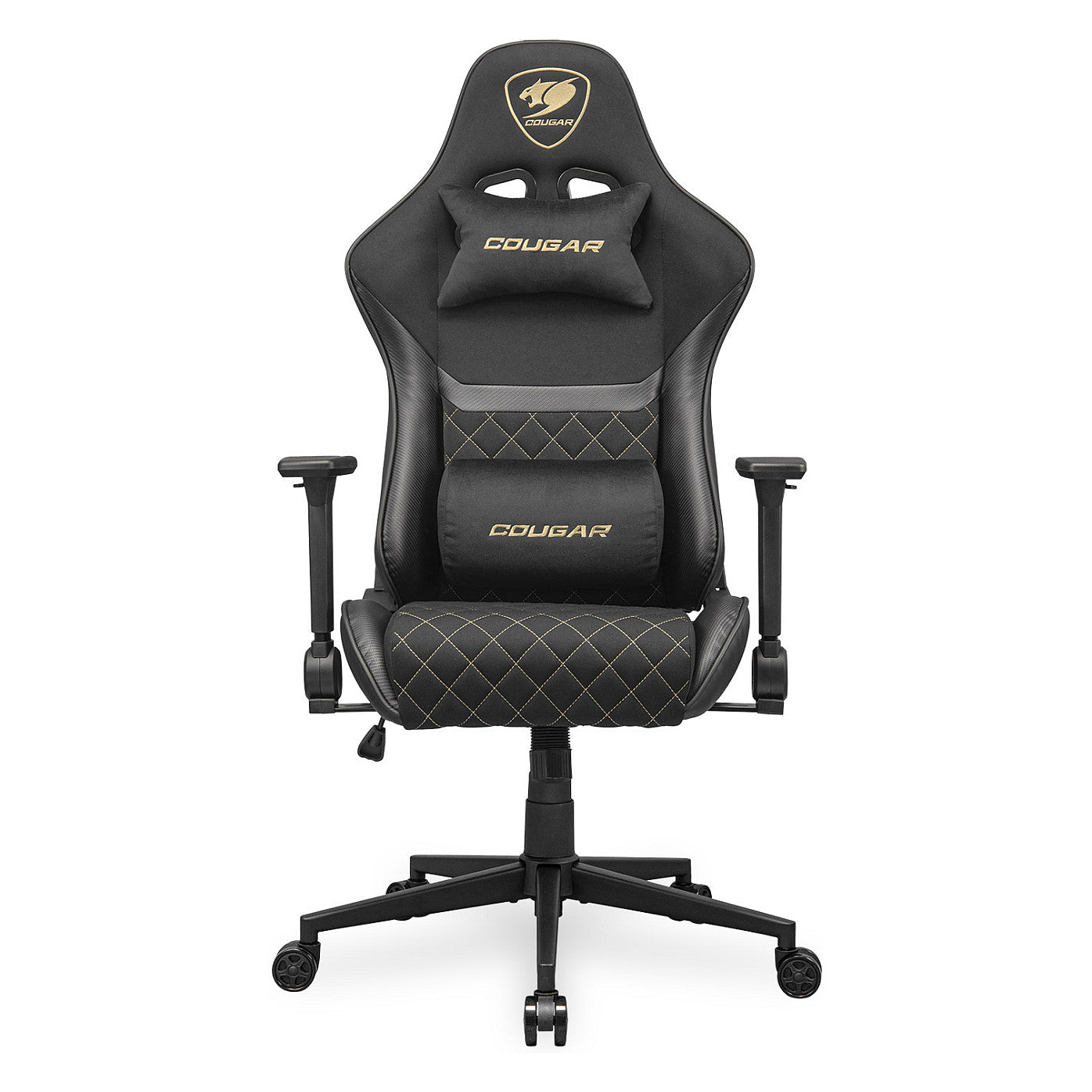 COUGAR Gaming-Stuhl Armor One V2 Gold F, PVC/Stoff, Schwarz