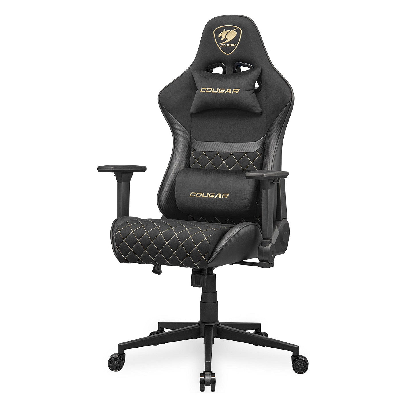 COUGAR Gaming-Stuhl Armor One V2 Gold F, PVC/Stoff, Schwarz