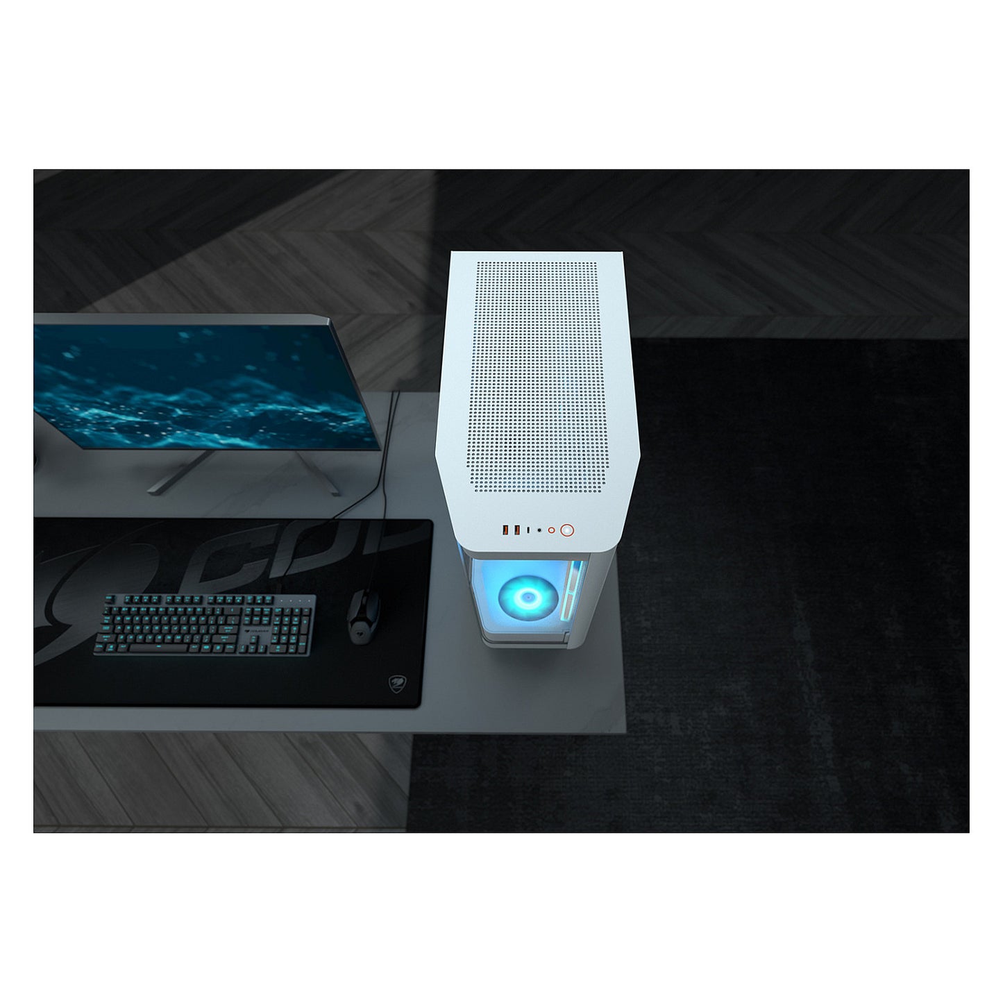 Midi COUGAR FV270 ARGB, Weiß