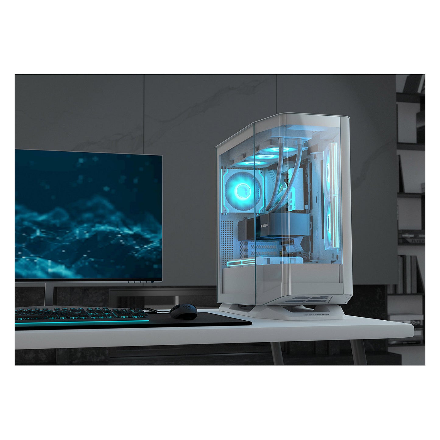 Midi COUGAR FV270 ARGB, Weiß