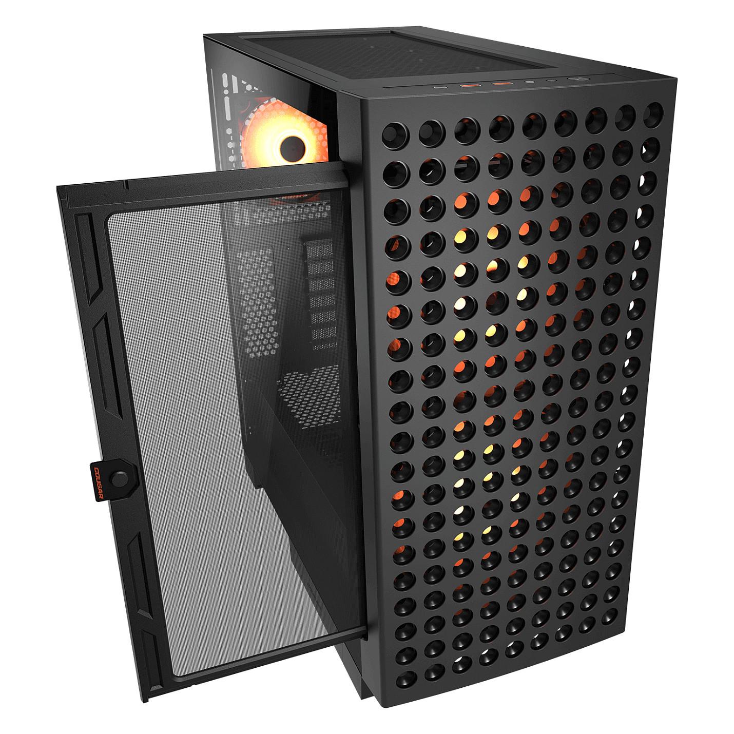 Midi COUGAR Airface ECO, ARGB, Schwarz