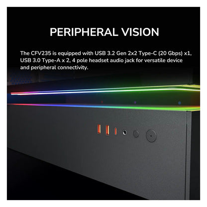 Midi COUGAR CFV235, ARGB, Glas, Schwarz