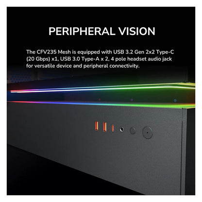 Midi COUGAR CFV235, ARGB, Mesh, Schwarz