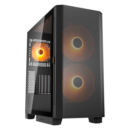 Midi COUGAR Airface FLO, ARGB, Schwarz