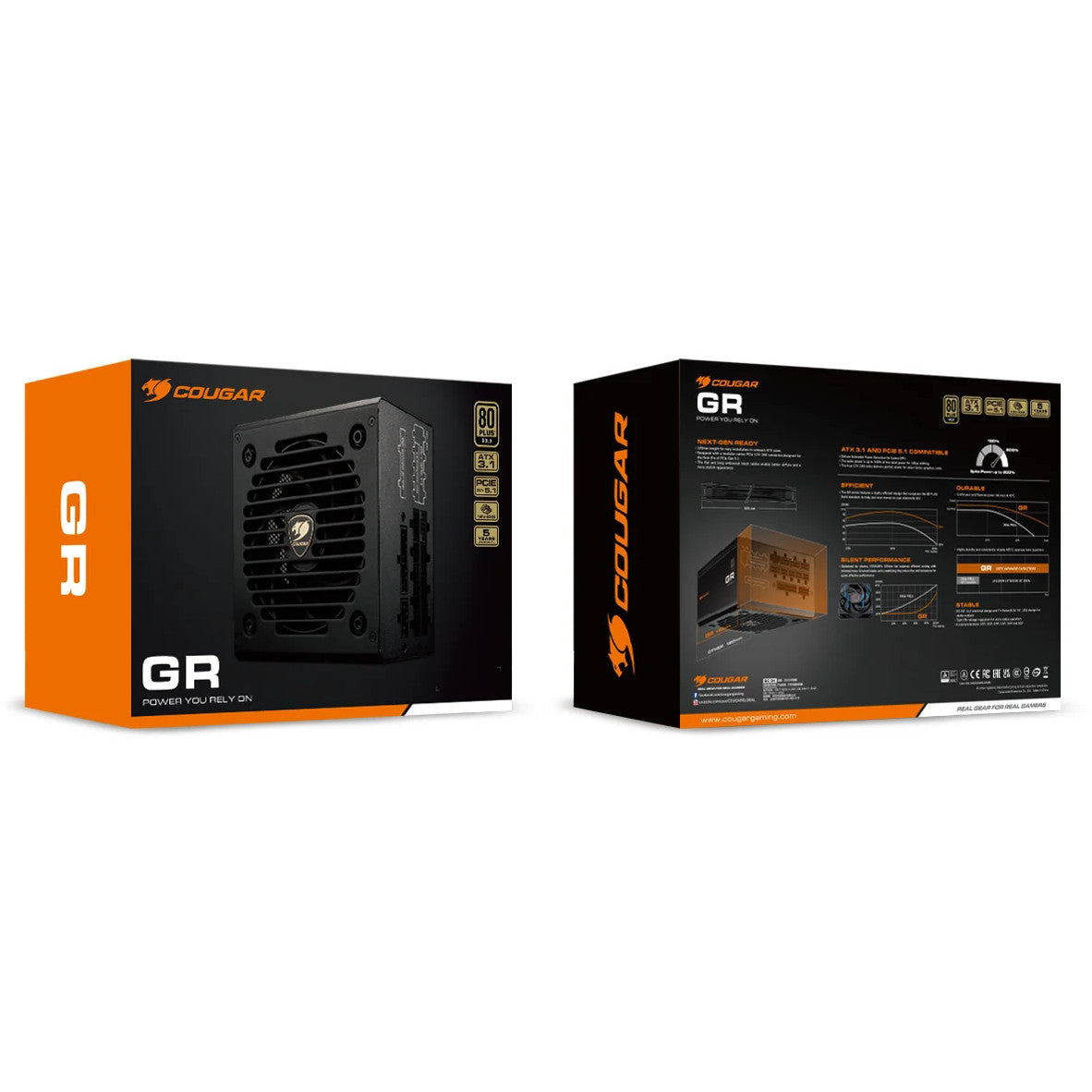 850W COUGAR Netzteil GR 850W ATX3.1/ PCIE 5.1/ 80 Plus Gold