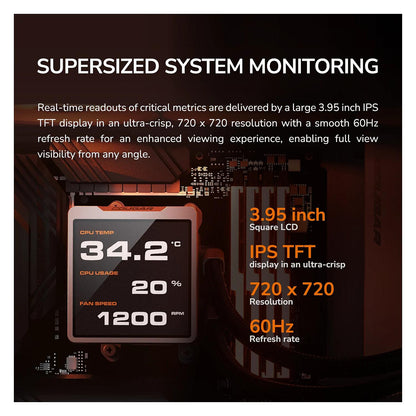 K COUGAR CPU Wasserkühlung Poseidon Vistek Pro 360,ARGB,Weiß