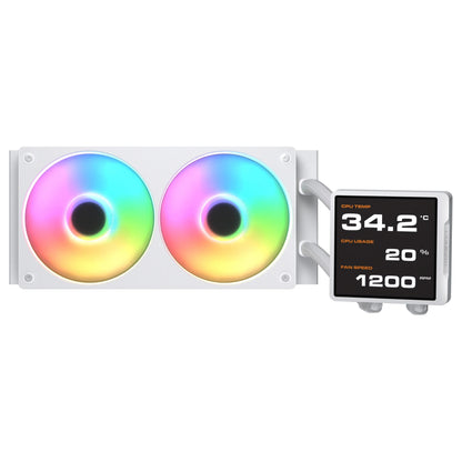 K COUGAR CPU Wasserkühlung Poseidon Vistek Pro 240,ARGB,Weiß