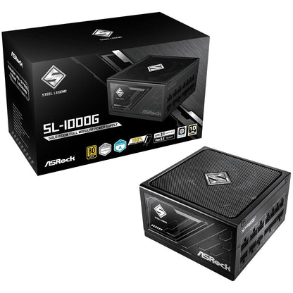 1000W ASRock Steel Legend SL-1000G 1000W ATX 80+ Gold black retail
