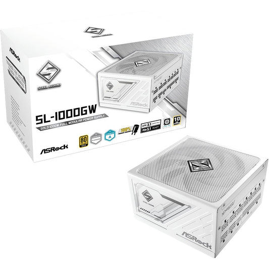 1000W ASRock Steel Legend SL-1000GW 1000W ATX 80+ Gold white retail