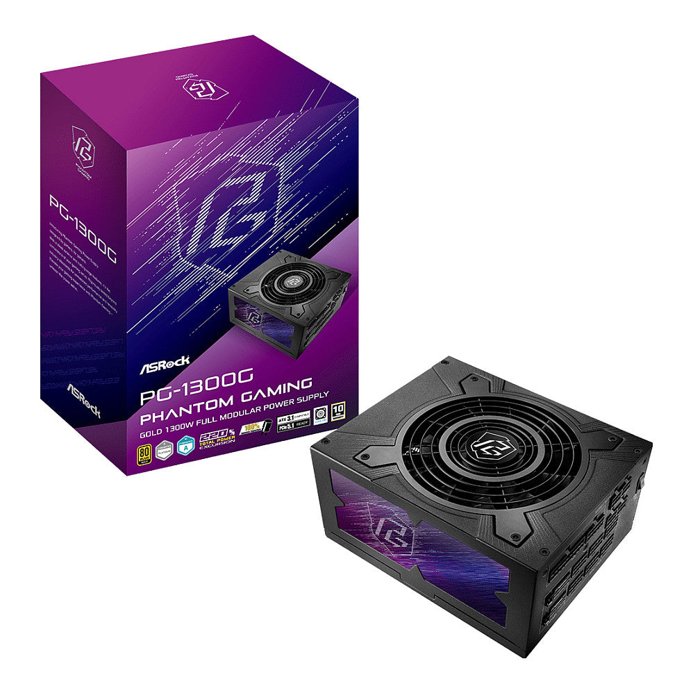 1300W ASRock Phantom Gaming PG-1300G 1300W ATX 80+ Gold black retail