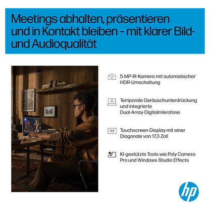 HP OmniBook 7 17-dc0075ng Intel® Core™ Ultra 7 258V Next Gen AI Notebook 43,9 cm (17,3"")