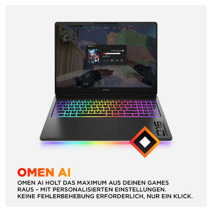 HP Omen Max 16" WQXGA Ryzen AI 7 H350 32GB/1TB SSD RTX 5070Ti Win11 Home - 16-ak0473ng