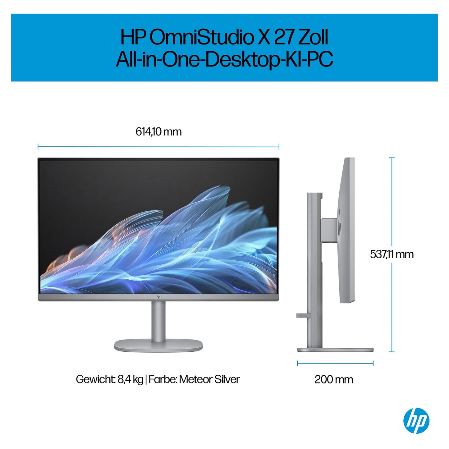 HP OmniStudio X 27" FHD IPS All-in-One Ultra 7-155H 16GB/1TB SSD Win11 27-cs0073ng