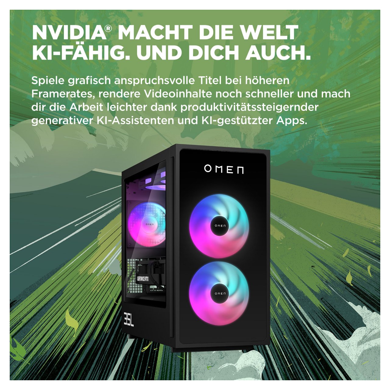 OMEN GT16-0067ng 35L Gaming Desktop Intel Core Ultra 9 285K 32GB/2x1TB SSD RTX 5070 Ti Windows 11