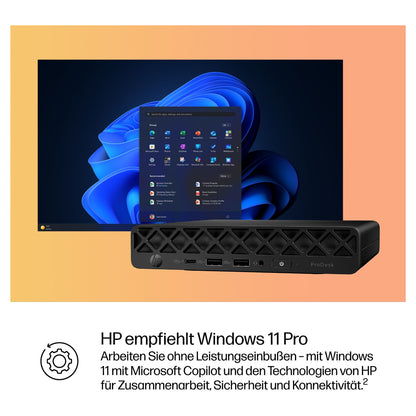HP ProDesk 4 Mini G1i CU5-235T/24GB/512GB/W11Pro WLAN