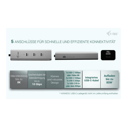 D I-TEC USB-C CHARGE HUB 5 PORTS