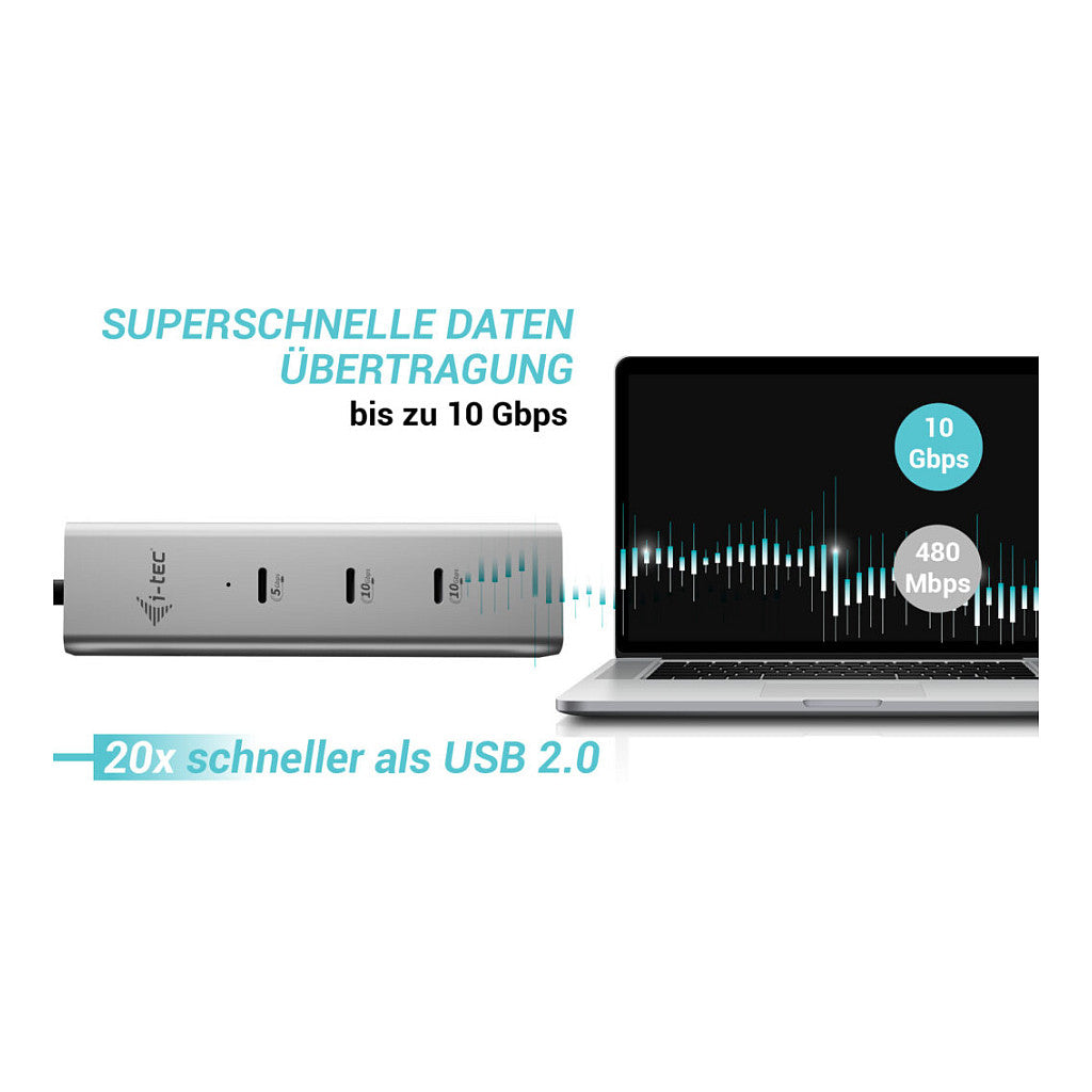 D I-TEC USB-C CHARGE HUB 5 PORTS