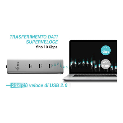 D I-TEC USB-C CHARGE HUB 5 PORTS