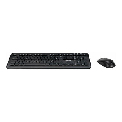 TARGUS - Tastatur-und-Maus-Set - Kombination - full size - kabellos - 2.4 GHz - AZERTY - Franzsisch - Schwarz