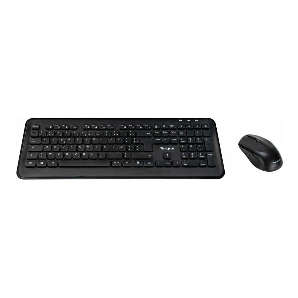 TARGUS - Tastatur-und-Maus-Set - Kombination - full size - kabellos - 2.4 GHz - AZERTY - Franzsisch - Schwarz