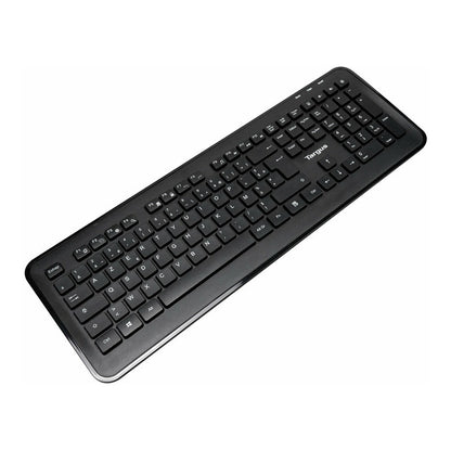TARGUS - Tastatur-und-Maus-Set - Kombination - full size - kabellos - 2.4 GHz - AZERTY - Franzsisch - Schwarz