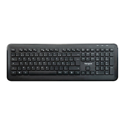 TARGUS - Tastatur-und-Maus-Set - Kombination - full size - kabellos - 2.4 GHz - AZERTY - Franzsisch - Schwarz