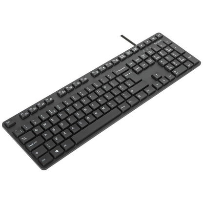 TARGUS - Tastatur-und-Maus-Set - full size - antimicrobial - USB - QWERTY - Spanisch - Schwarz