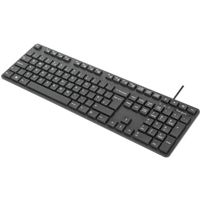 TARGUS - Tastatur-und-Maus-Set - full size - antimicrobial - USB - QWERTY - Spanisch - Schwarz