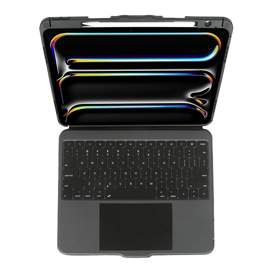 TARGUS Versavu - Tastatur und Folio mit Trackpad - kabellos - Bluetooth 5.0 - QWERTY - GB - Schwarz