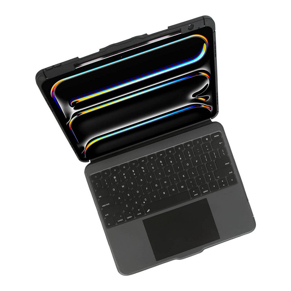 TARGUS Versavu - Tastatur und Folio mit Trackpad - kabellos - Bluetooth 5.0 - QWERTY - GB - Schwarz