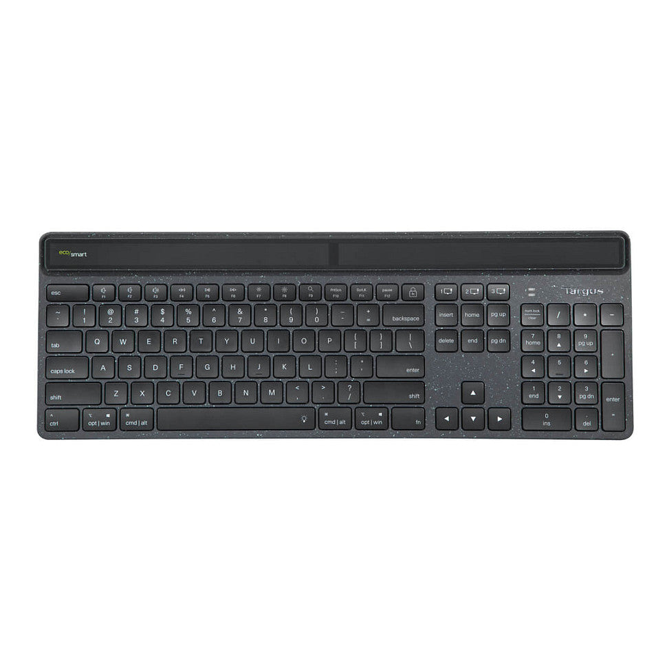 TARGUS EcoSmart antimicrobial hintergrundbeleuchtet - kabellos - Bluetooth 5.0 - QWERTY - Nordisch